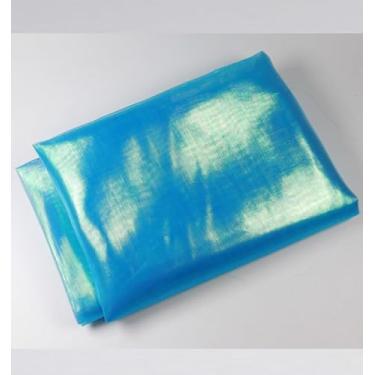 Imagem de YJIUYUANQ Fábrica de pele de camarão faça você mesmo, materiais de pesca com mosca, materiais de amarração de mosca, cristal piscante holográfico, lula, gabarito, faça você mesmo, tecido de malha