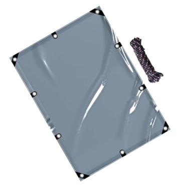 Imagem de MERIGLARE Tampa da empilhadeira Capa de chuva Instalação fácil 53 "x 45" Proteção solar pesada Proteção de chuva PVC TINTULADO CLARO CAPA