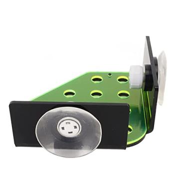 Imagem de Enfeites de Coral, Rack 13 Buracos Camadas Duplas Verde Fluorescente Acrílico Coral Frag Titular Aquário Suprimentos para Tanque de Peixes Com Ventosas Suporte de Rack de Coral