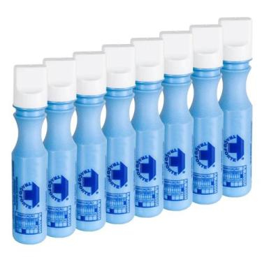 Imagem de Marcador Industrial 3Mm 60Ml Lwb0700 Kit 8 Peças - TRAÇO FORTE, Azul