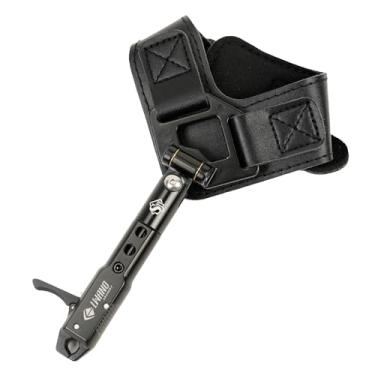 Imagem de LWANO Auxiliares de liberação de arco compostos para tiro com arco, gatilho de 360° ajustável, auxiliares de liberação de pulseira para adultos, jovens, crianças, acessórios de caça e tiro