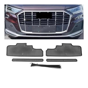 Imagem de Acessórios do carro auto grade dianteira inserção net anti-insetos poeira à prova de lixo capa interna malha protetora compatível para q7 2020-2023(For Q7 2020-2022 2.0)