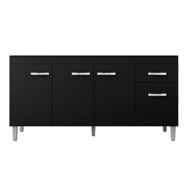 Imagem de Balcão De Pia Gabriela 150 Cm Preto - Ajl