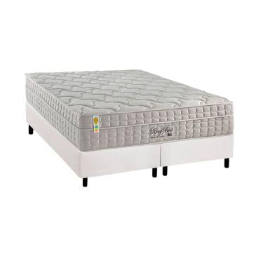 Imagem de Cama Box Queen: Colchão Molas Ensacadas D Angelis Anjos King Best New Clean + Base crc...