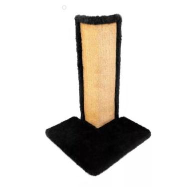 Imagem de Arranhador Preto Para Gato Protetor De Sofá Em Sisal e MDF - Uzeda
