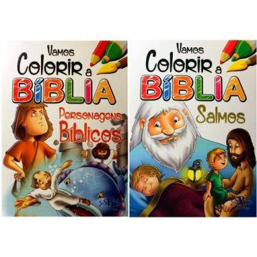 Imagem de Vamos Colorir A Biblia: Salmos E Personagens - Kit de Livros, 3