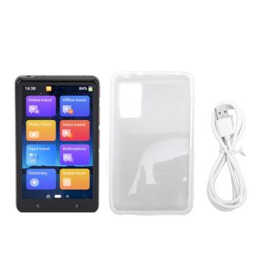 Imagem de Tradutor de tradutor de idioma Tradutor instantâneo portátil para tradução multifuncional para viagens Estudo de negócios Metal Abs Black 288G
