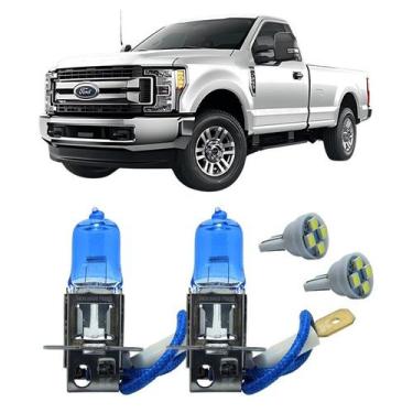 Imagem de Par Lâmpadas H3 12V Super Branca 4300K Ford F250 1999 A 2004 - FullLig