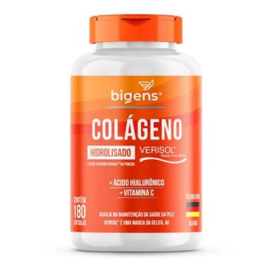 Imagem de Colágeno Verisol + Acido Hialurônico Bigens 180 Capsulas, Sem Sabor