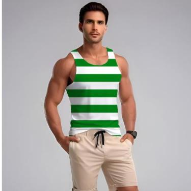 Imagem de Camiseta regata basica listrada listras adulto infantil cor - stammp b