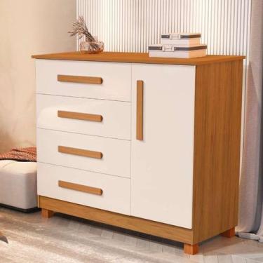 Imagem de Cômoda Organizadora com 4 Gavetas Sapateira 100% MDF Reforçada - BEA B