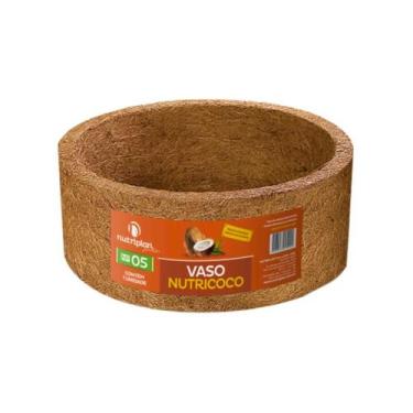 Imagem de Vaso Redondo Fibra de Coco Nutricoco N 5 (14x31cm) - Nutriplan