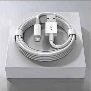 Imagem de Cabo carregador entrada Lightning com conector USB