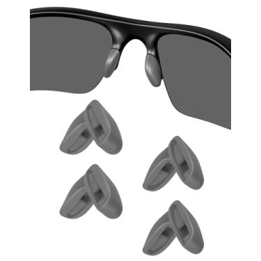 Imagem de Almofadas de nariz de substituição para Oakley Flak Draft OO9364 | Flak 2.0 009295 | Flak 2.0 XL OO9188 | Flak Jacket | Commit SQ 009086 Óculos de sol, OO9228 OO9363 OO9364 OO9086 - Cinza + Cinza