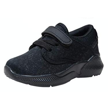 Imagem de Tênis de corrida casual para meninos e meninas da COODO, All Black, 5 Toddler