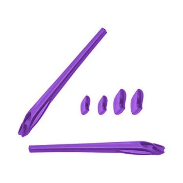 Imagem de LenzReborn Kits de borracha de substituição para óculos de sol Oakley Flak 2.0 XL - Roxo, Roxo, Tamanho �nico