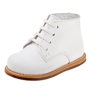 Imagem de Tênis de caminhada unissex Josmo Baby First Walker, sapato para bebês First Walker, Branco, 3 Infant