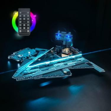 Imagem de LocoLee LED Light Kit Compatible with Lego 75394 Imperial Star Destroyer (No Models Only Light) Creative Lighting Set Accessories Compatible with Lego 75394 Imperial Star Destroyer Set (RC Version)