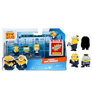 Imagem de MINIONS Meu Malvado Favorito 4 4 pacotes de bonecos AVL Squad Idade 4+ | 5,8 cm bonecos colecionáveis | Pacote com 3 figuras visíveis mais 1 figura surpresa escondida