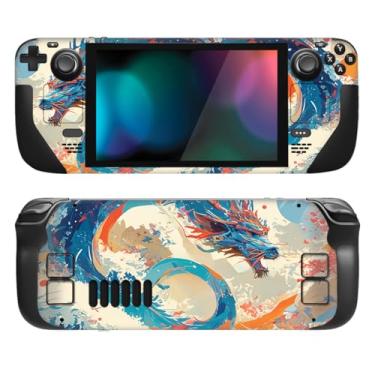 Imagem de PlayVital Conjunto completo de decalque de película protetora para LCD Steam Deck, adesivos personalizados capa de vinil para Steam Deck OLED - Deagon's Elysium