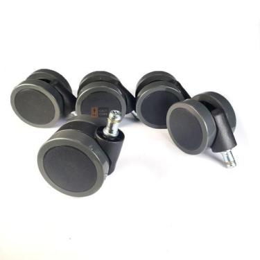 Imagem de Rodizio 5 Unidade Anti-Risco Pu Para Cadeira Escritório 65Mm - Squadro