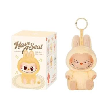 Imagem de 14cm Labubu Batimento Cardíaco Dos Desenhos Animados Estatueta De Pvc 