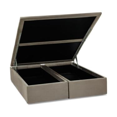 Imagem de Base Baú Physical Camurça Bege Queen (158X198X39) - Ortobom