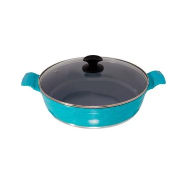 Imagem de Frigideira Azul Turquesa Antiaderente Cerâmica Javali Aa30cm
