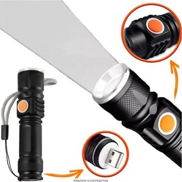 Imagem de Lanterna Led Recarregável Usb Profissional