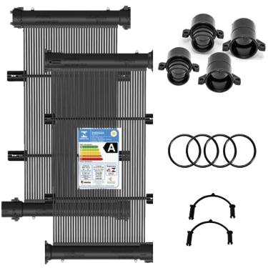 Imagem de Conjunto 02 Placas E Terminações Para Aquecimento Solar De Piscinas Até 02m² Ou 03 Mil Litros