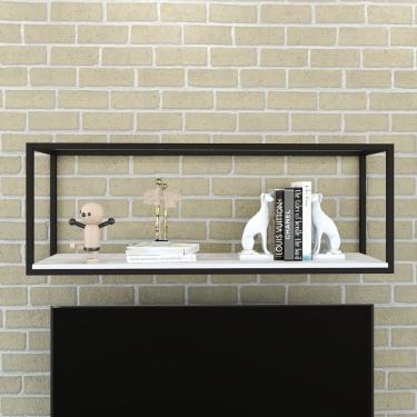 Imagem de Nicho Aéreo Estilo Industrial 120Cm Active Yescasa Branco Chess