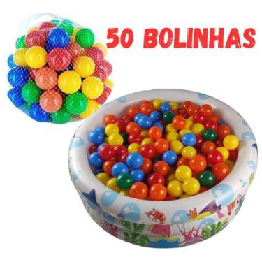 Imagem de Piscina Inflável Banehira Peixinhos Redonda 100 Litross Com 50 Bolinha