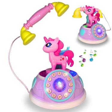 Imagem de Telefone Musical Infantil Unicórnio Com Luz E Som Menina