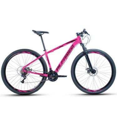 Imagem de Bicicleta Aro 29 Alfameq Afx Alumínio 21v Freio A Disco Garfo Com Suspensão - Rosa Tam.17