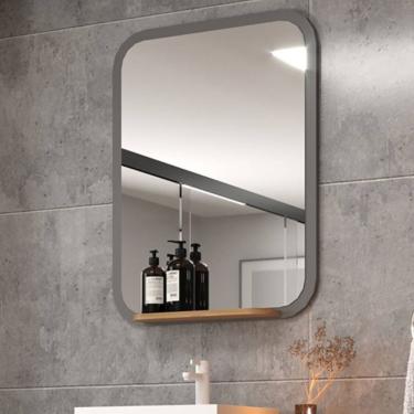 Imagem de Espelheira De Banheiro 60cm 01 Prateleira Ref 800 Cinza Itapuã