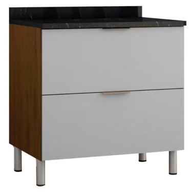 Imagem de Cozinha Completa Bartira Rubi Com 7 Portas E 5 Gavetas - 280 Grapia Platinum