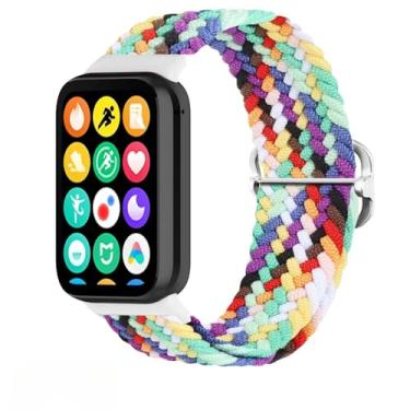Imagem de Pulseira de Nylon para Mi Band 9 Pro, acessórios de relógio inteligente, cinto de substituição (Official Rainbow)