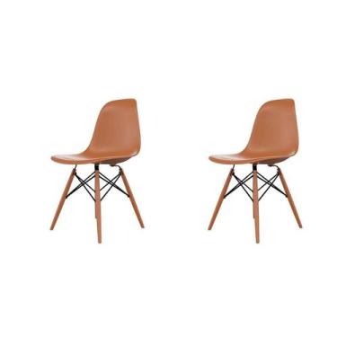 Imagem de Conjunto com 2 Cadeiras Eames DSW Terracota - Mobly