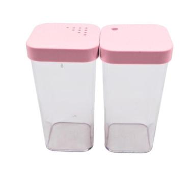 Imagem de Kit Saleiro e Paliteiro Rose 8 cm 90ml Pratico Resistente - Micromax