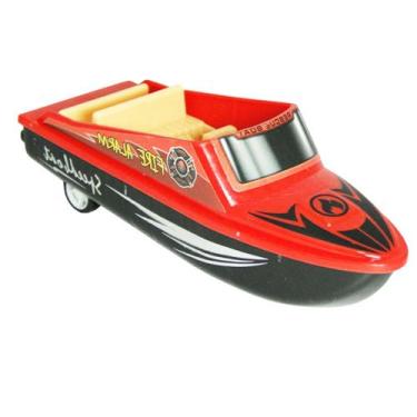 Imagem de Barco de Corrida a Fricção  Brinquedo Infantil Mini Aventura Aquática 
