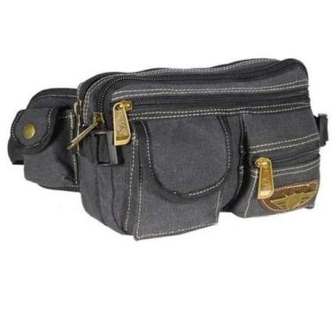 Imagem de Pochete Masculina Em Lona Bolsa Cintura Reforçada Ja8012 - Kvn By Sh8