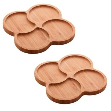 Imagem de Travessas Petisqueira de Bambu Istambul 2 peças - Rio Home