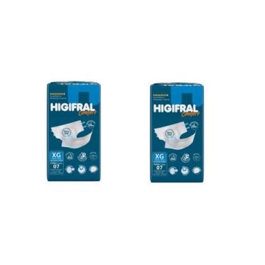 Imagem de Kit 2 Fralda Adulto Higifral Confort XG Com 7 Und - Eurofral