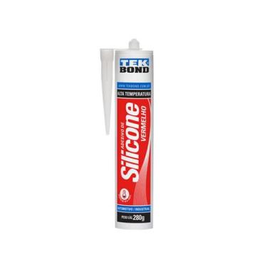 Imagem de Silicone Tekbond Alta Temperatura Vermelho 280G