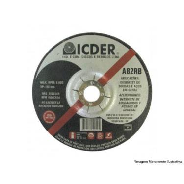 Imagem de Disco Desbaste Ferro 4.1/2X3/16X7/8 - ICDER