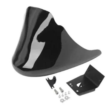 Imagem de jininshengxindianzi Motorcycle Black Front Bottom Spoiler Mudguard Air Dam Chin Fairing Compatible With Sportster XL Iron 883 1200 Models(Light Black)