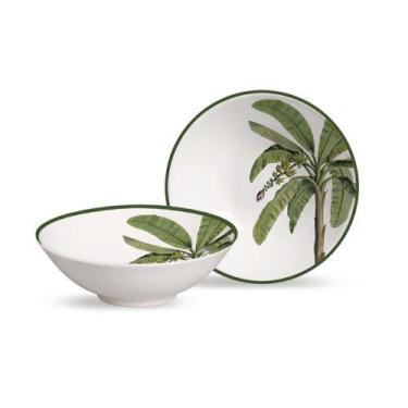 Imagem de Conjunto 6 bowls decorados Malibu 300ml - Alleanza Cerâmica
