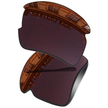 Imagem de Vonxyz Lentes de reposição para óculos de sol Oakley Flak 2.0 XL OO9188 – Bronze Marrom Polarizado