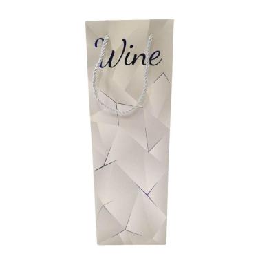 Imagem de Sacola de Presente Para Vinhos  Azul - Quanhe