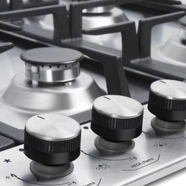 Imagem de Cooktop A Gas Mega Chama Inox 5 Bocas 51x75cm - Midea